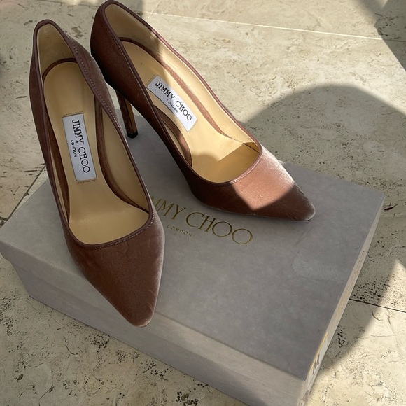 Jimmy Choo nude high heels